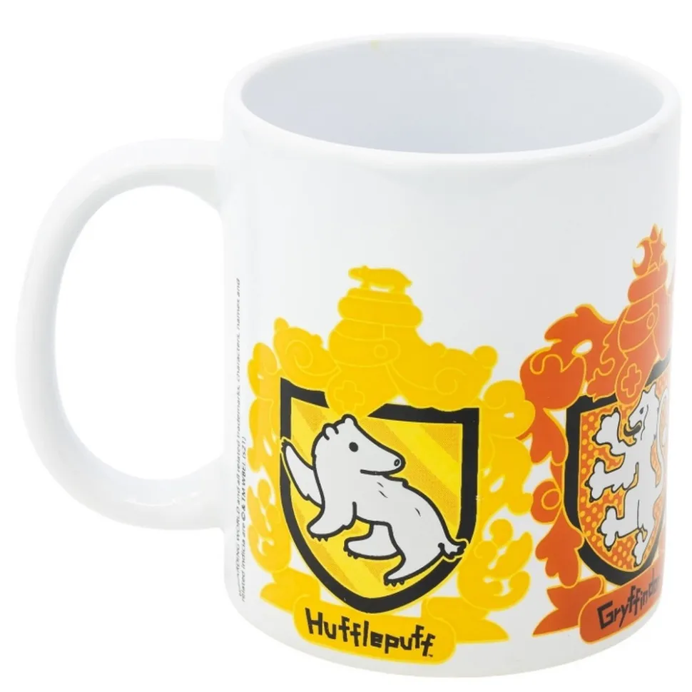 Taza Mug Cerámica Harry Potter Logos Casas Chibi 325ml