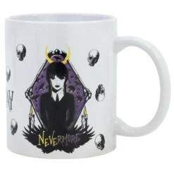 Taza Mug Cerámica Miércoles Wednesday Nevermore 325ml