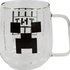 Online Stor Taza Mug Cristal de Doble Capa Minecraft 290ml