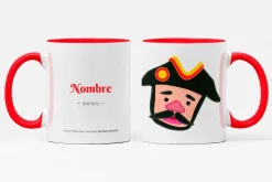 Taza personalizada de los gigantes y cabezudos de Pamplona: Barbas
