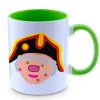 Taza personalizada de los gigantes y cabezudos de Pamplona: Verrugón