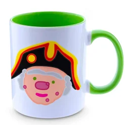 Taza personalizada de los gigantes y cabezudos de Pamplona: Verrugón