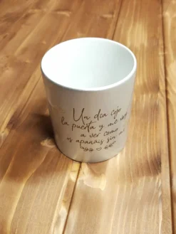 Best Chuzos de Tinta Taza plateada “ Un día cojo la puerta y me voy” - Especial día de la madre