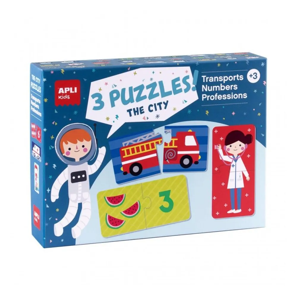 Apli The City kids. 3 puzles Dúo