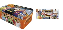 Tin box Serie Oro Lata Grande + Sobre Premium Adrenalyn XL LaLiga EA Sports 2025 26 Colección Panini