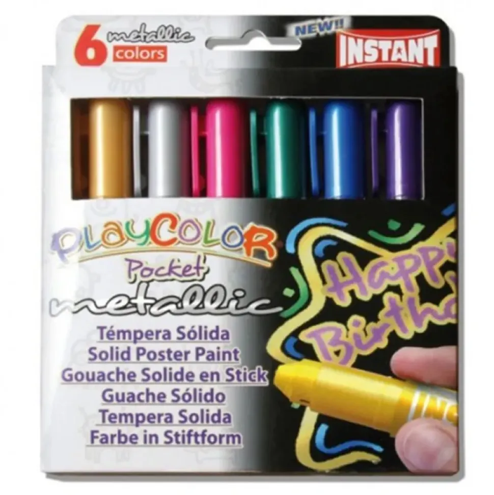 Témpera sólida Metallic PlayColor Pocket - Alpino