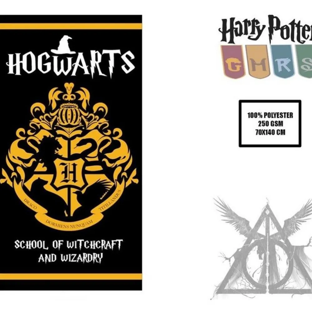 New El Reino Friki Toalla Playa o Piscina Microfibra Harry Potter Hogwarts - 140x70 cm