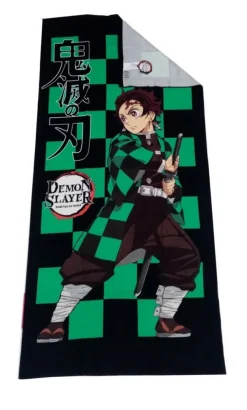 Toalla Playa o Piscina Microfibra Demon Slayer Tanjiro 140x70cm