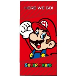 New Import Toalla Playa o Piscina Microfibra Super Mario 140x70cm