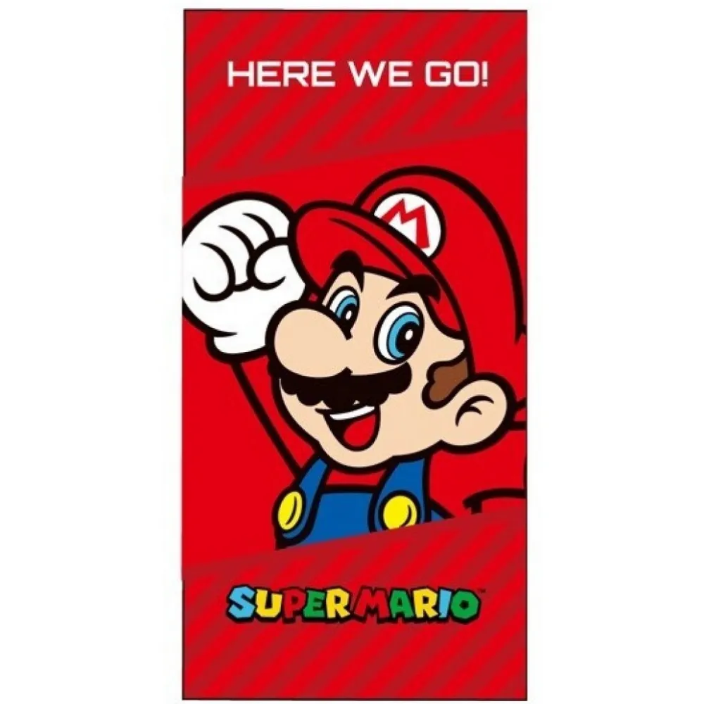 New Import Toalla Playa o Piscina Microfibra Super Mario 140x70cm