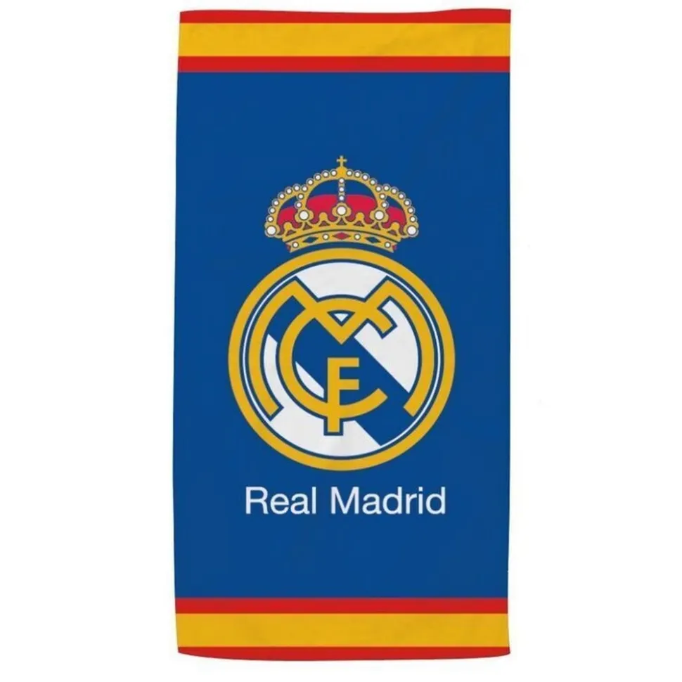 Toalla Playa o Piscina Microfibra Real Madrid 140x70cm
