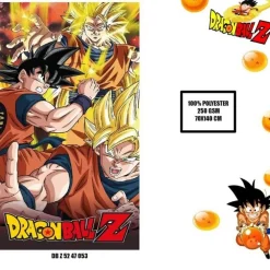 Outlet New Import Toalla Playa o Piscina Microfibra Anime Dragon Ball - 140x70 cm