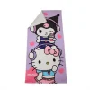 Toalla Playa o Piscina Microfibra Kuromi con Hello Kitty 140x70cm