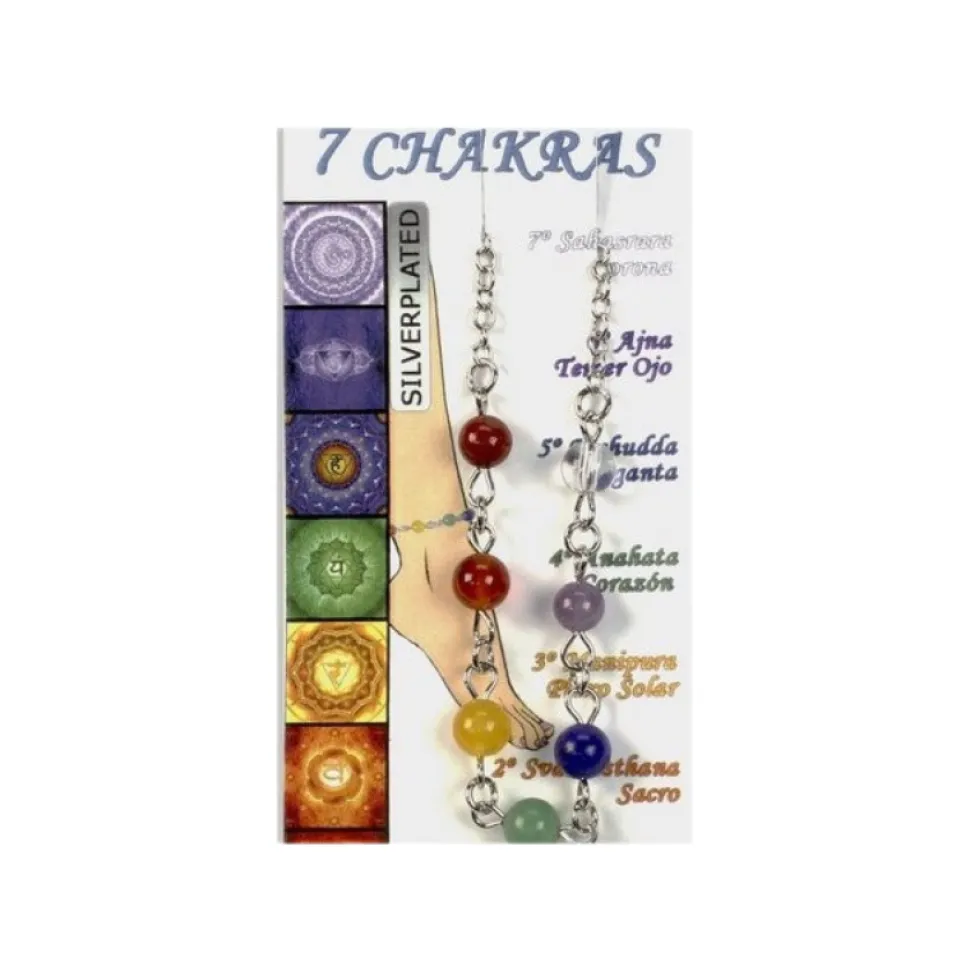 Tobillera regulable de los 7 chakras