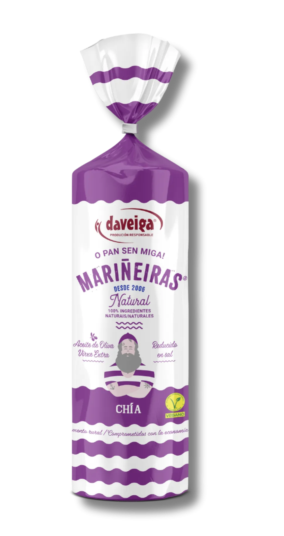 Tostas de pan naturales con semillas de Chía - Pack 10 x 200g