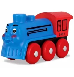 Tren Locomotora cara azul