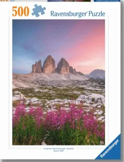 Hot Ravensburger Tres Cimas de Lavaredo, Italia. Puzle de 500 piezas