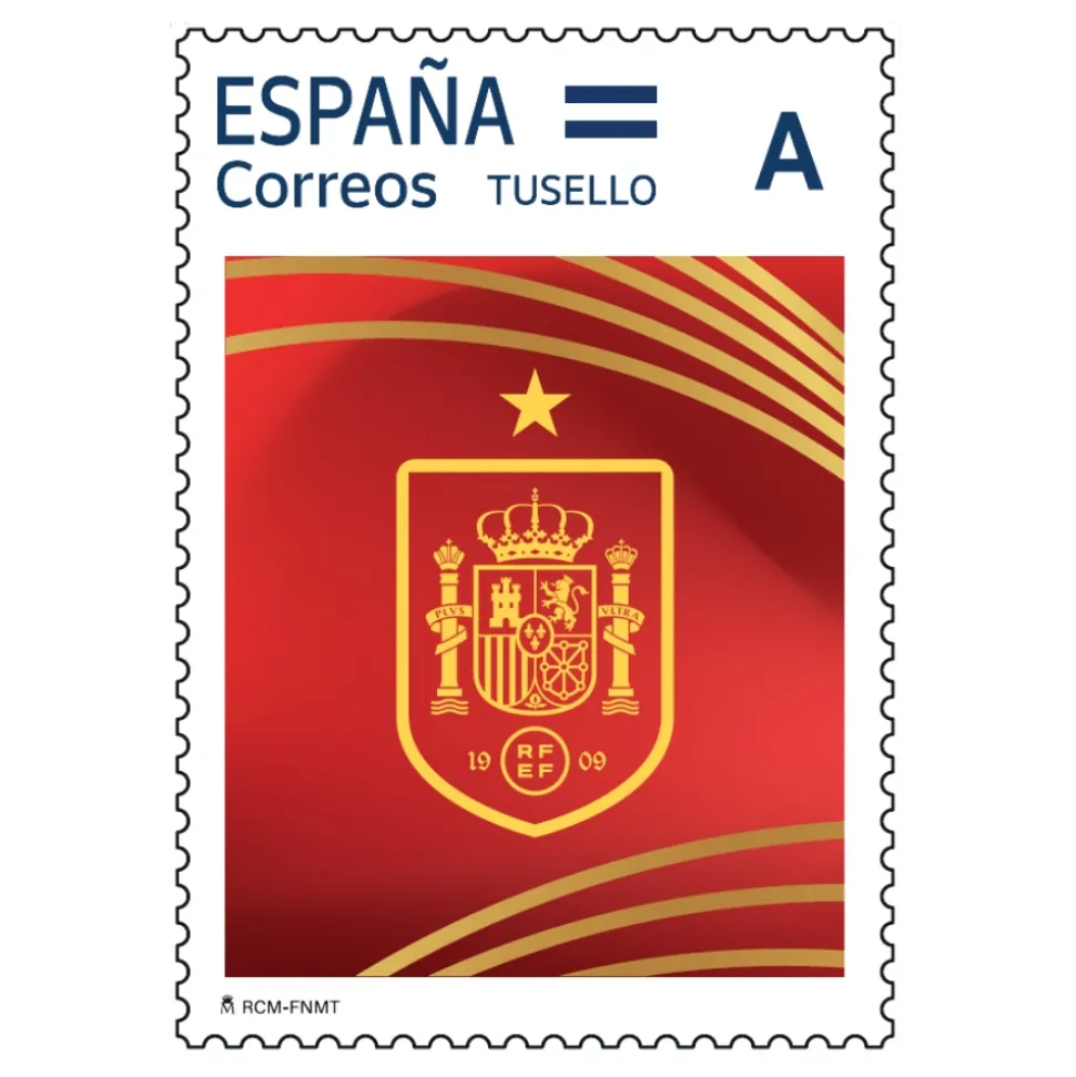 Tusello España Mundial 2026 escudo rojo