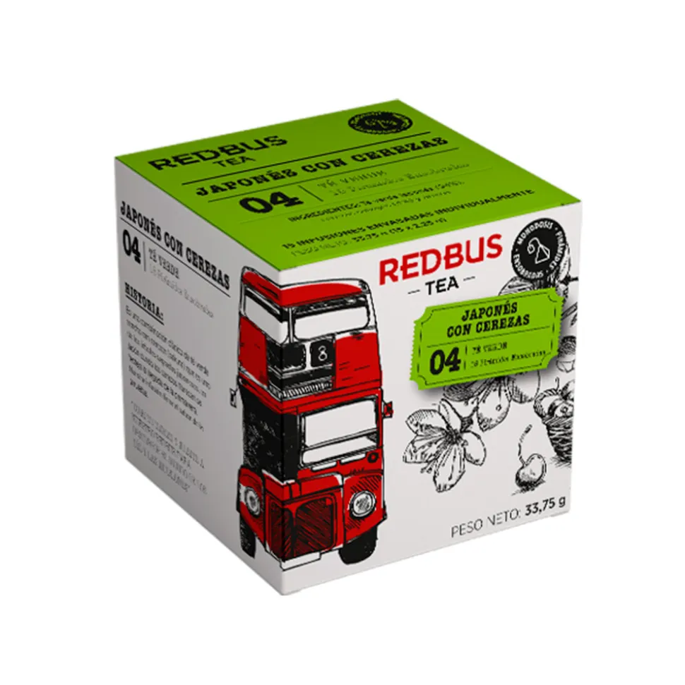 Té Verde Japonés con Cerezas