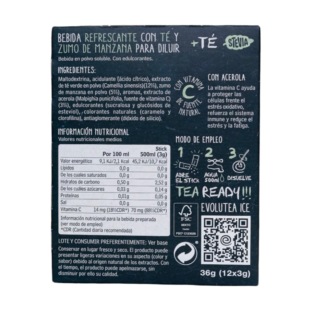 Clearance Evolutea Ice Té verde manzana