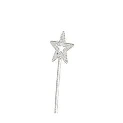 Outlet Disfraces Lucero Varita de Hada color Plata con forma diamante