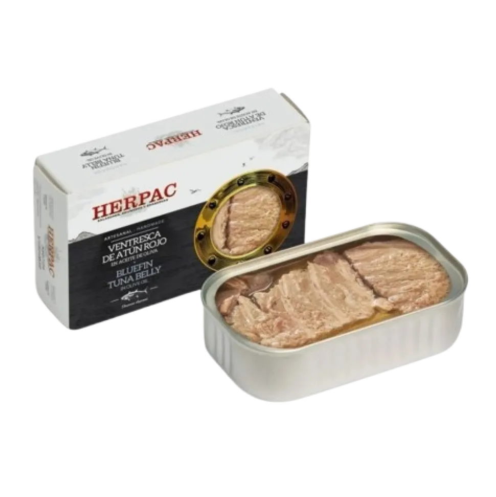 Ventresca Gourmet de Atún Rojo Salvaje en Aceite de Oliva - Herpac 120 g