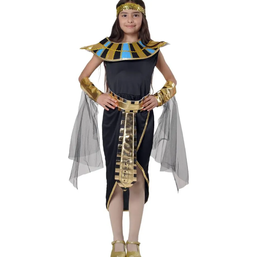 Discount Kebedo Moda Vestido de Princesa Egipcia para Niñas - Disfraz con Velos y Diadema