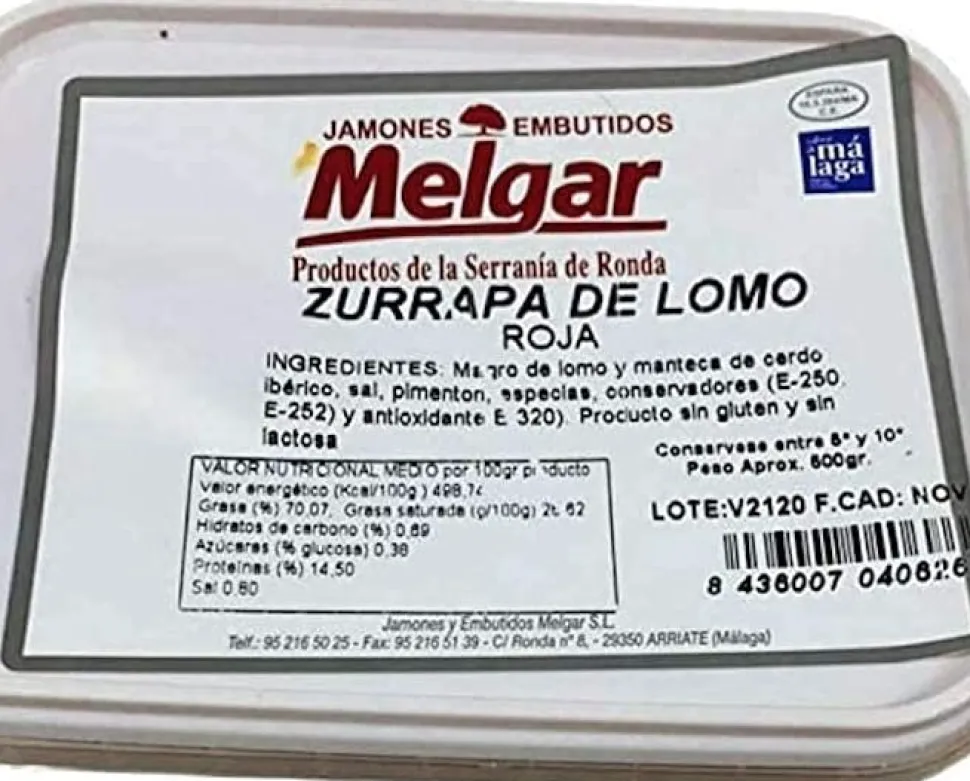 Zurrapa de Lomo Roja 0.5 gr.